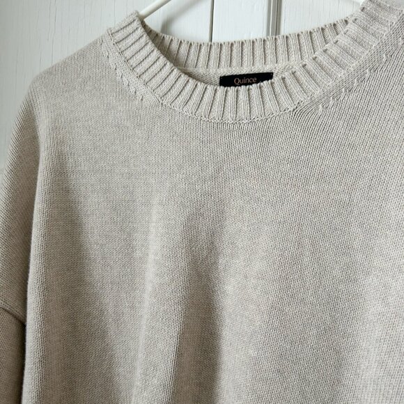 Quince 100% Organic Cotton Boyfriend Crew Sweater - Picture 4 of 5